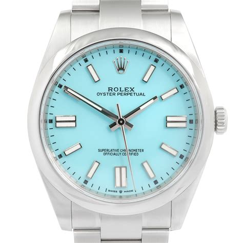 rolex day date oyster perpetual blue|rolex oyster perpetual tiffany blue.